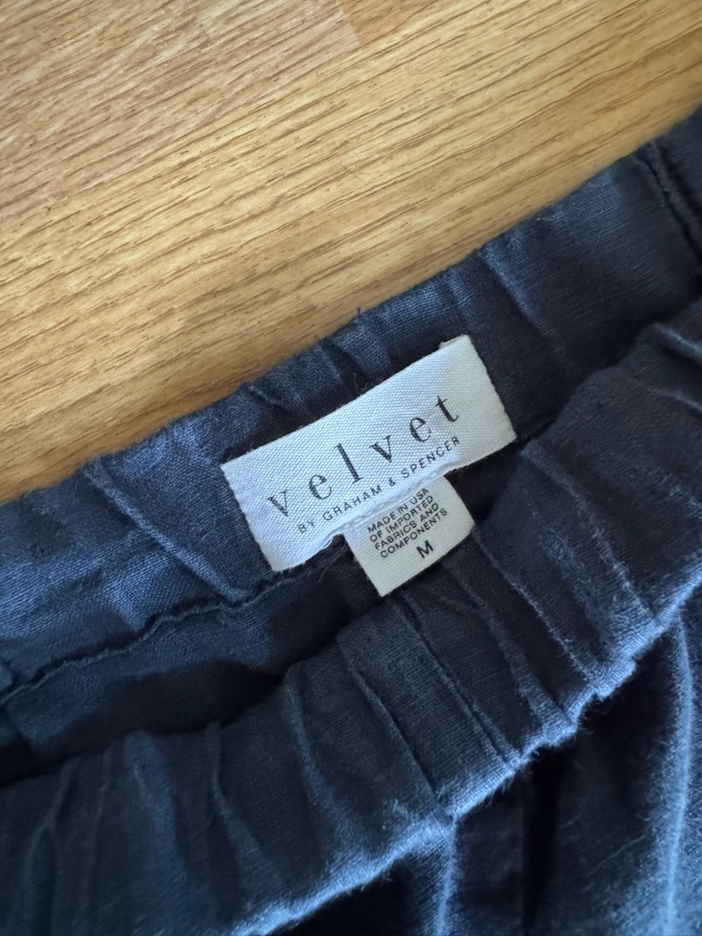 Linen Pants Navy - Velvet by Graham & Spencer